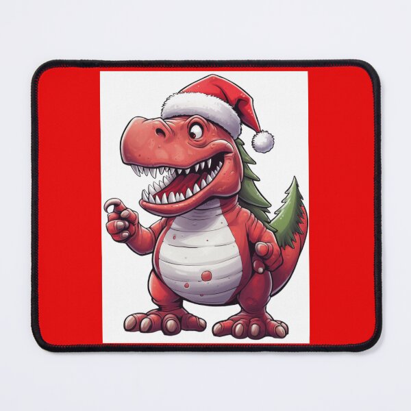 Item preview, A little scarry Dino in christmas suit and snow designed and sold by Catrisz.