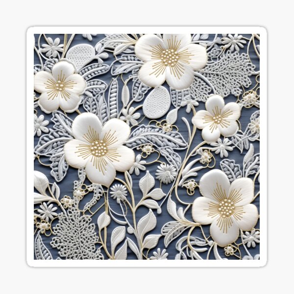 Flower Embroidery Stickers 