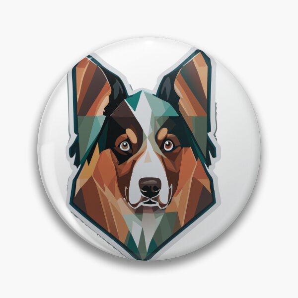 Item preview, Geometric Style Animals - Australian Shepherd designed and sold by MrBr8side.