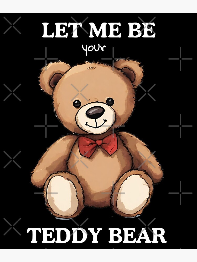 Cute Teddy Bear Art Print for Sale by vitbich