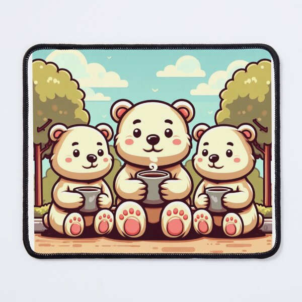 Item preview, Bears drinking coffee designed and sold by Giobar22.