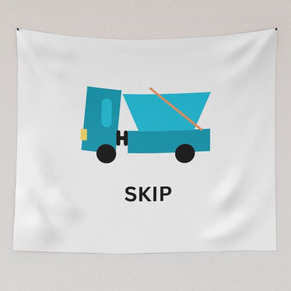 Item preview, skip truck blue theme v2 designed and sold by fishpressink.