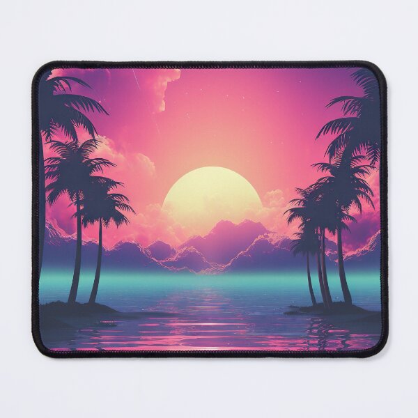 Item preview, Ethereal Sunset Reverie: Vintage Magic in Neon Oasis designed and sold by Mullet Monkey.