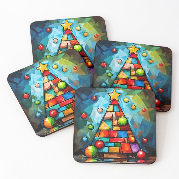Item preview, fantasy and colorful christmas tree designed and sold by inkArtistryfine.