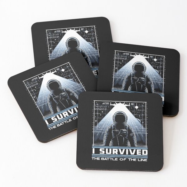 Item preview, I Survived the Battle of the Line - Sci-Fi designed and sold by Fenay Designs.