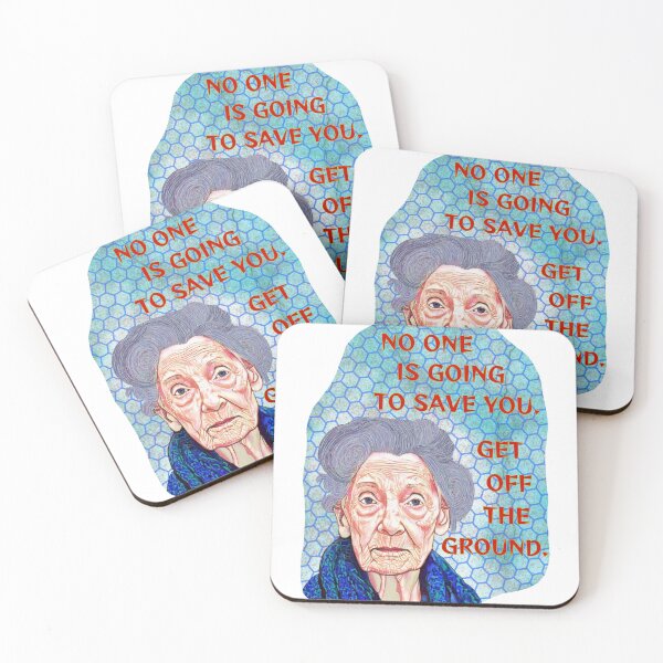 Item preview, Radical Senior Feminism - No One Is Coming To Save You Get Off The Ground designed and sold by LethalPixieDust.