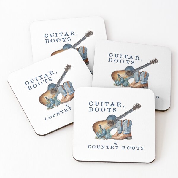 Item preview, Guitar, Boots and Country Roots - Country Music Lover designed and sold by doodle189.