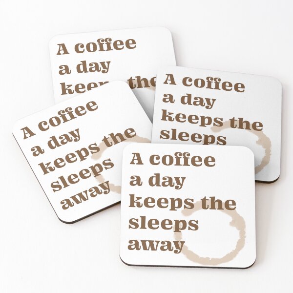 Item preview, A Coffee A Day Keeps the Sleeps Away Funny Print, made by EndlessEmporium designed and sold by EndlessEmporium.