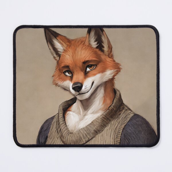 Item preview, Furry - Portrait of Anthro Fox With Sweater Vest designed and sold by Eli-Eyvindr.