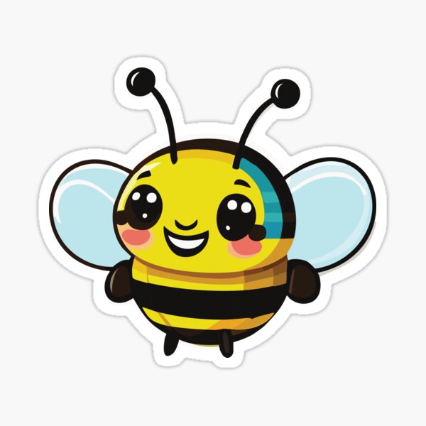 Happy Bee Sticker