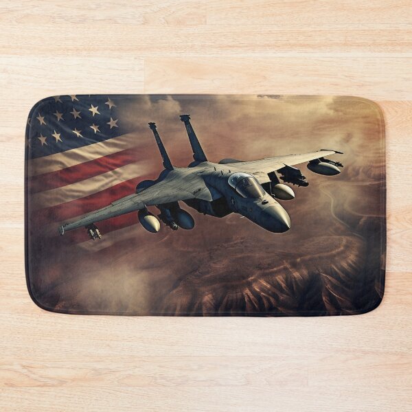 Artikelvorschau, Patriotischer amerikanischer Flaggen-Kampfjet-Digitaldruck entworfen und verkauft von dcrc.