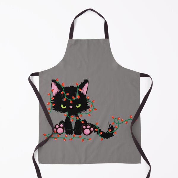 Item preview, Cute Black Christmas Xmas Holiday Kitten Cat designed and sold by CapturedByeJ.