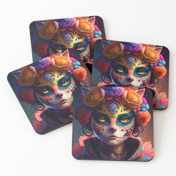 Item preview, Cat catrina day of the dead designed and sold by frikinasty.