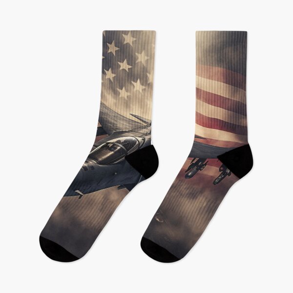 Item preview, patriotic american flag fighter jet digital print designed and sold by dcrc.