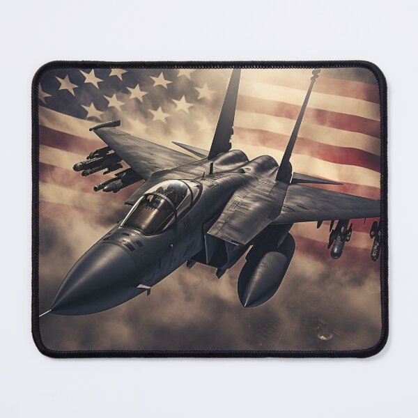 Item preview, patriotic american flag fighter jet digital print designed and sold by dcrc.