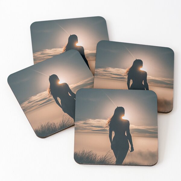 Item preview, woman walking towards sunrise designed and sold by GFORCE_SHOP.