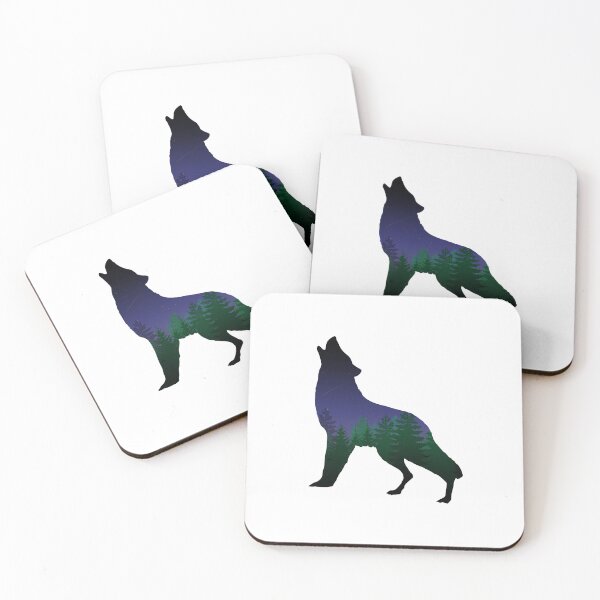 Item preview, Howling Wolf Silhouette designed and sold by saithing.