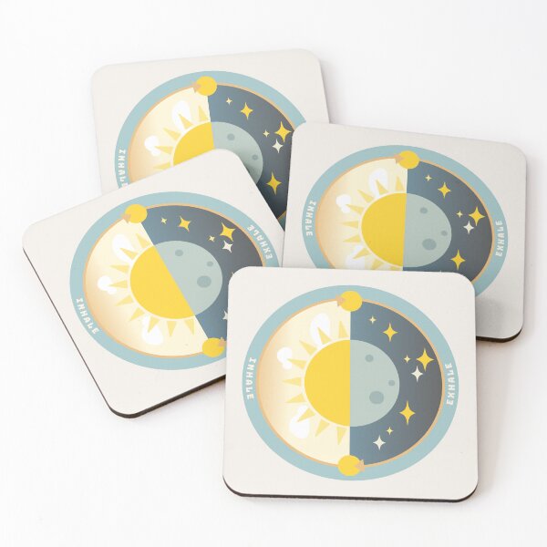 Item preview, Sun and Moon Breathing Guide - coping technique -  designed and sold by StuckOnGood.