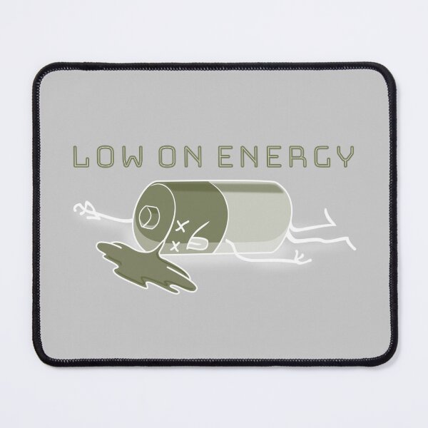 Item preview, dead battery, low on energy designed and sold by GodsOfArt.