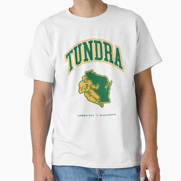 GREEN BAY: Vintage Tundra Football Graphic Classic T-Shirt