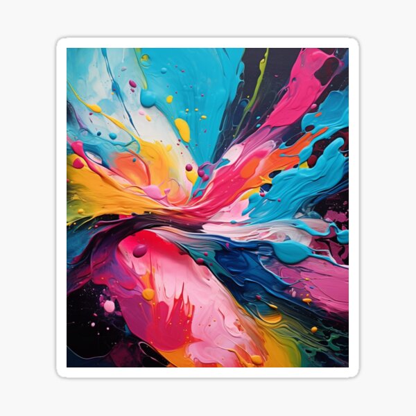 Item preview, Abstract Color Splash, Digital Art designed and sold by RDAInspired.