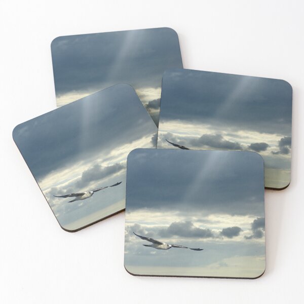 Item preview, Out of the blue seagull flying designed and sold by LorrieBee.
