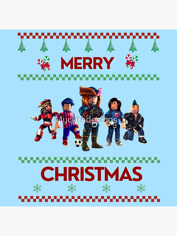 Roblox Christmas Characters Kids Printed T-shirt Various Sizes 