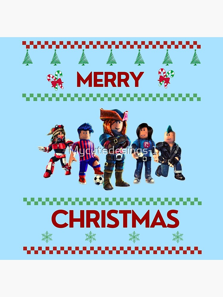 Roblox Christmas Characters Kids Printed T-shirt Various Sizes