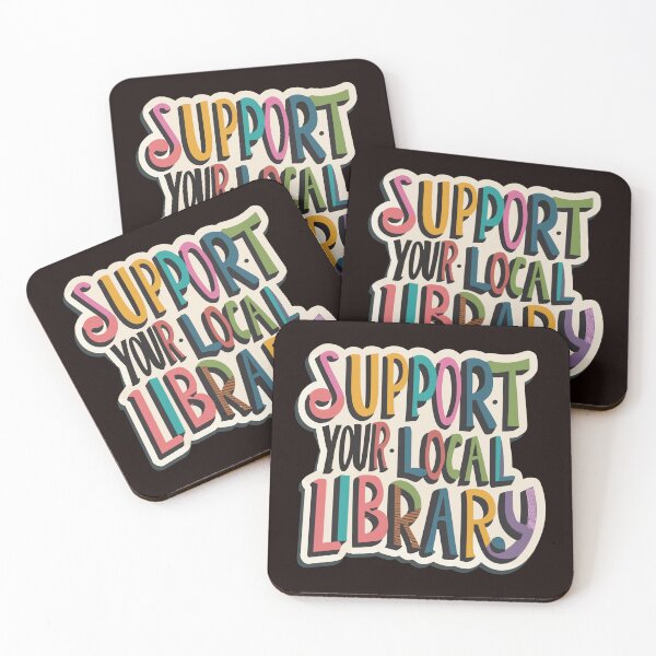 Item preview, Support Your Local Library best gift for Readers Books Lover Literature Colors designed and sold by sadedream.