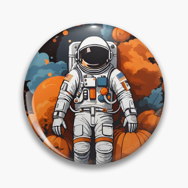 Item preview, Astronaut in Pumpkin Galaxy  designed and sold by MoonRag.