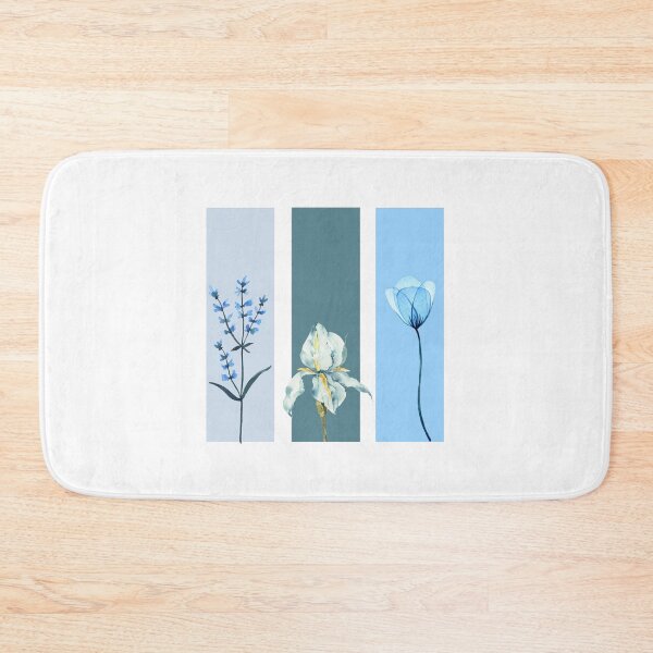 Item preview, Three delicate blue flowers designed and sold by jellyfishdsgn.