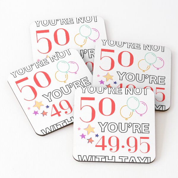 Item preview, Funny 50th Birthday Quote designed and sold by DashBliss.