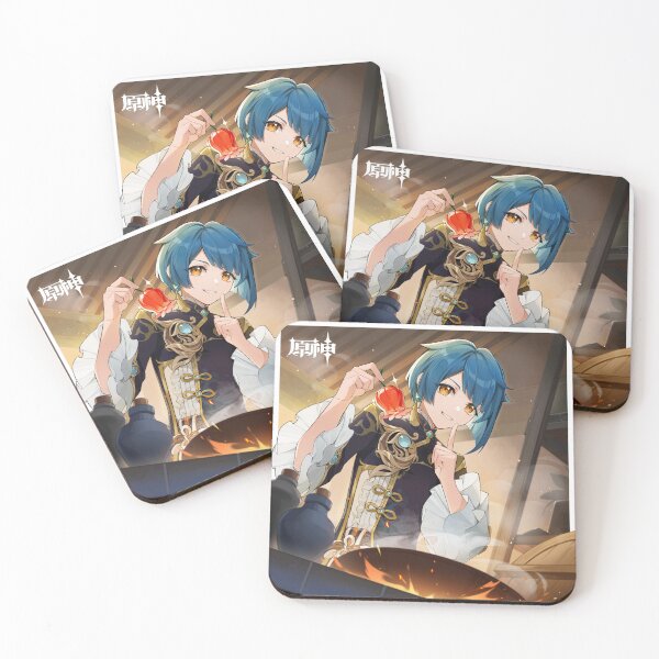 Item preview, Genshin Impact - Xingqiu Official Birthday Artwork 2023 designed and sold by Krimsy.