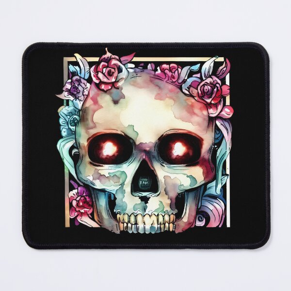 Item preview, Skulls and flowers stickers designed and sold by DRAGONFIASCO.