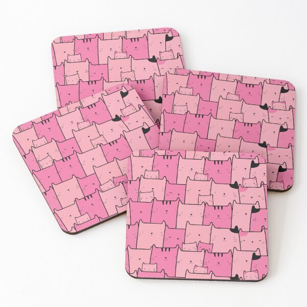 Item preview, pink kitty pattern designed and sold by yaZzaboy.
