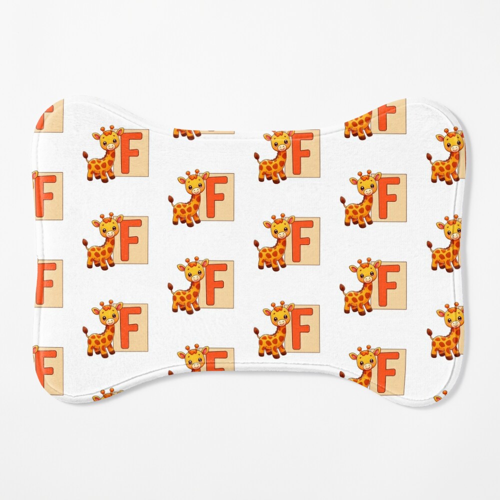 Giraffe Monogram Letter F Sticker for Sale by Anita Strifler