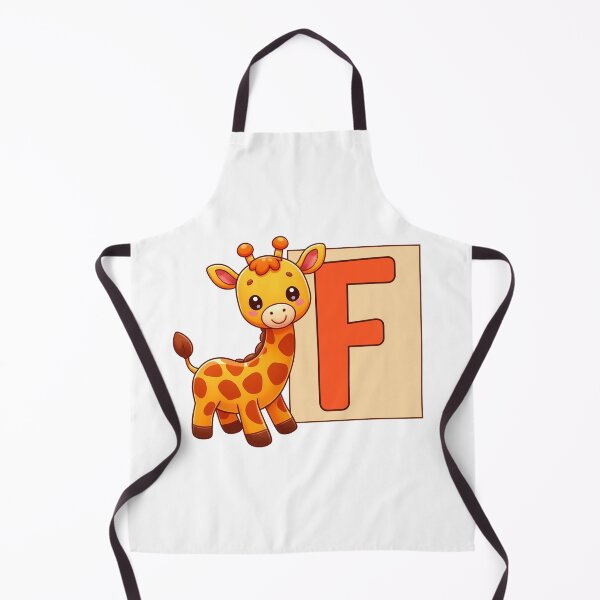 Item preview, Giraffe Monogram Letter F designed and sold by Coffee Lifestyle.