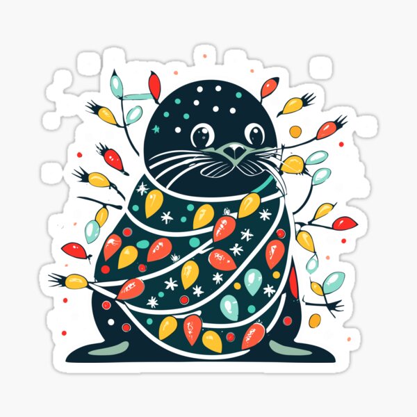 Item preview,  seal christmas tree  designed and sold by jkrphoto.