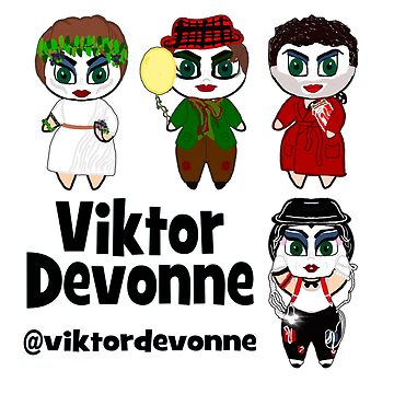 Artwork thumbnail, Viktor Devonne Doll Posse (Square) by weburlesque