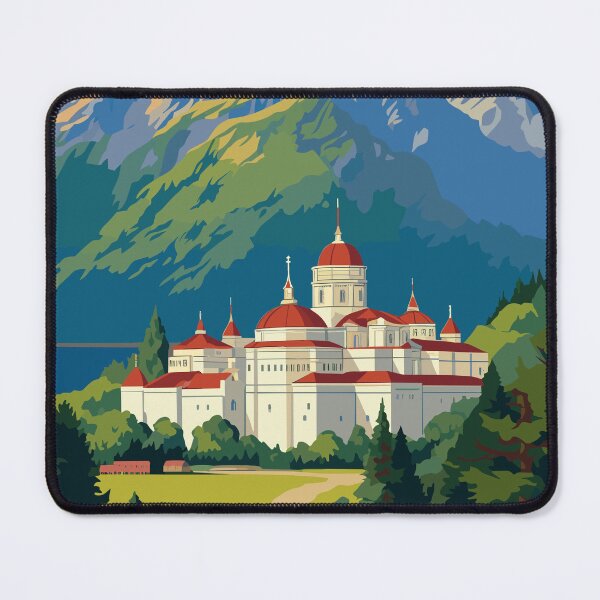 Item preview, Agion Oros, Mount Athos Travel poster. designed and sold by Travel-Graphix.