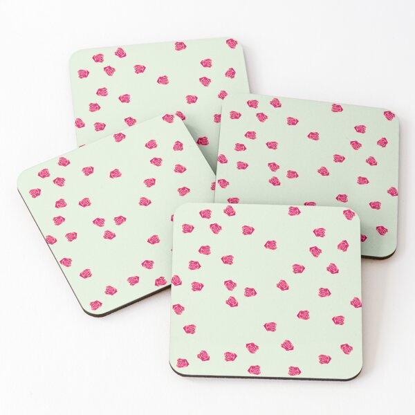 Item preview, Scattered Roses on Mint designed and sold by AnimaliaStar.