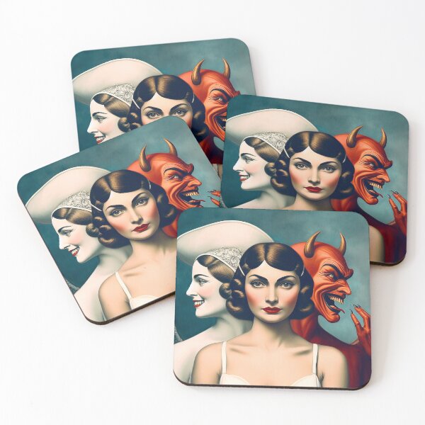 Item preview, Girl undecided between good and evil designed and sold by marccelusshop.