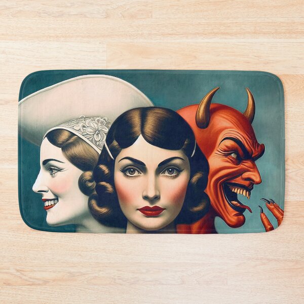 Item preview, Girl undecided between good and evil designed and sold by marccelusshop.