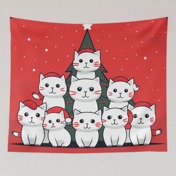 Item preview, kitten christmas tree designed and sold by Kirollos9.