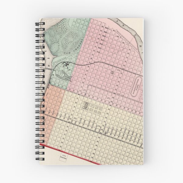 Item preview, Vintage Map of Sacramento CA (1873) designed and sold by BravuraMedia.