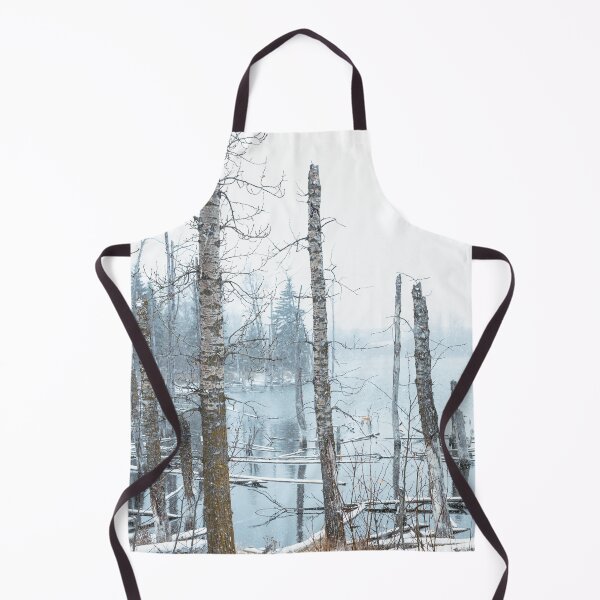Item preview, Snow Falling at Aspen Lake in Winter designed and sold by Amy Mitchell.