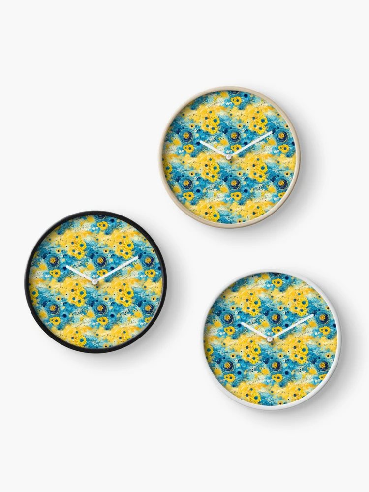 Thumbnail 3 of 4, Clock, Summer Pattern designed and sold by BeerBot.