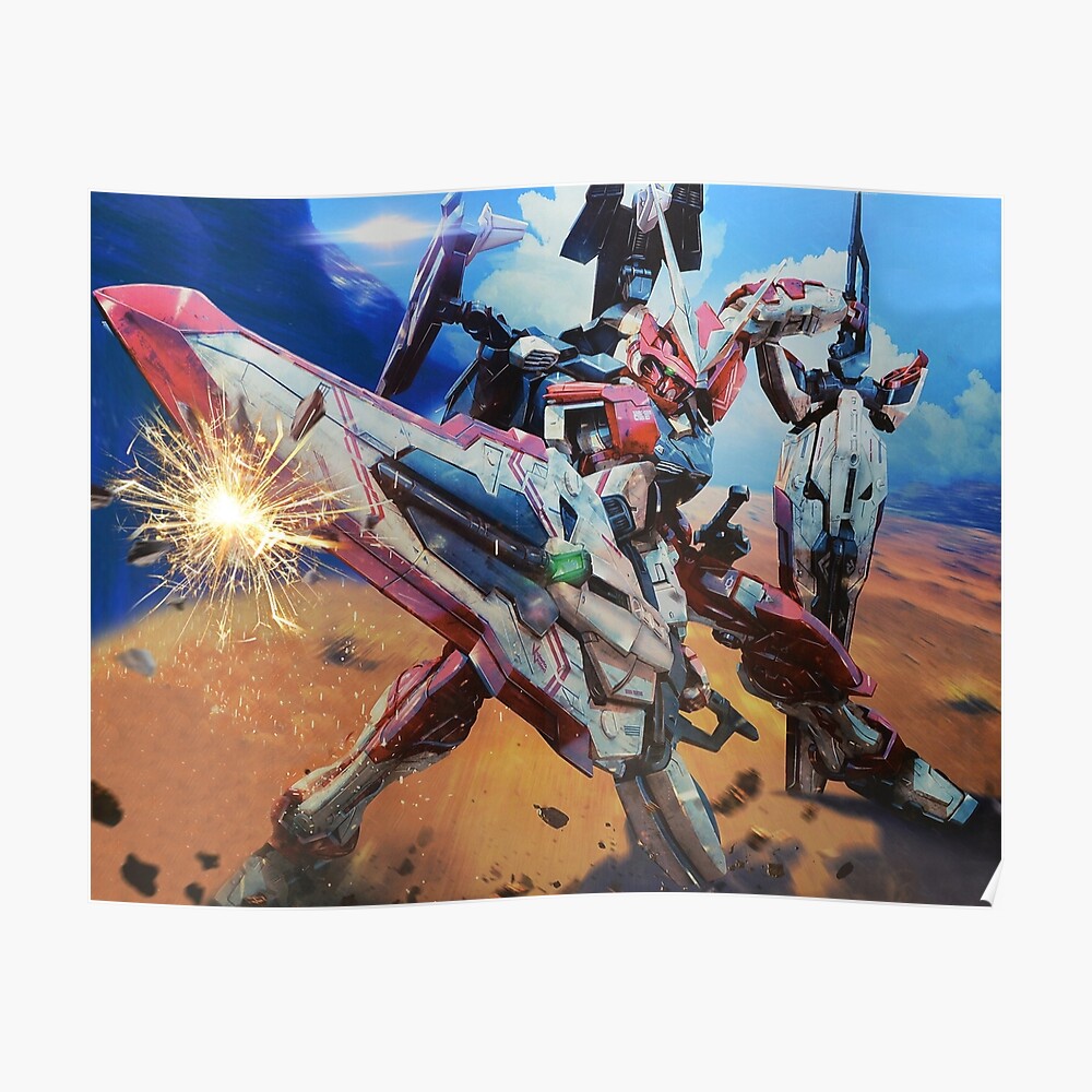 Gundam Turn Red Astray Art Print By Chineseweebster Redbubble