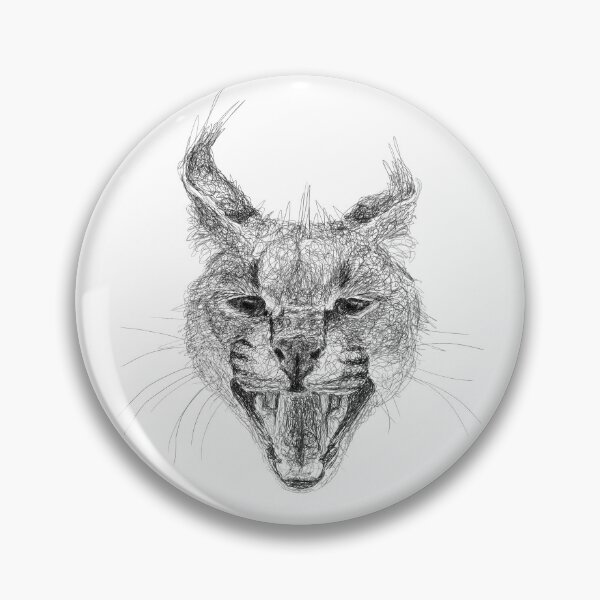 Item preview, Caracal Scribble Art designed and sold by CaroScribbles.