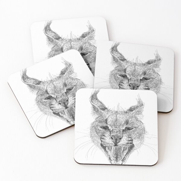 Item preview, Caracal Scribble Art designed and sold by CaroScribbles.